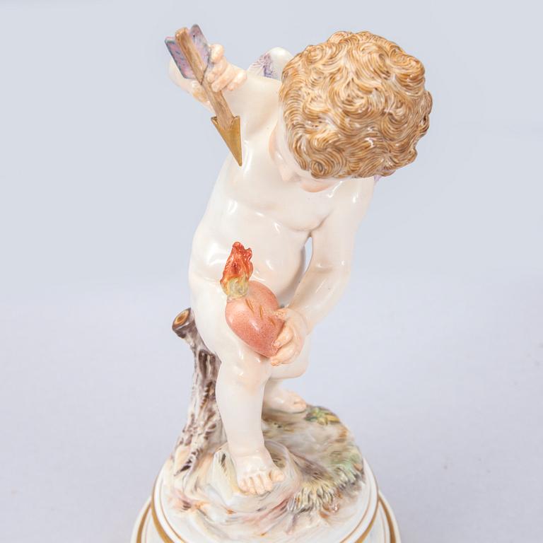 FIGURIN, porslin, Meissen, 1800-tal.