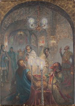 AARNO KARIMO, olja på duk, signerad.