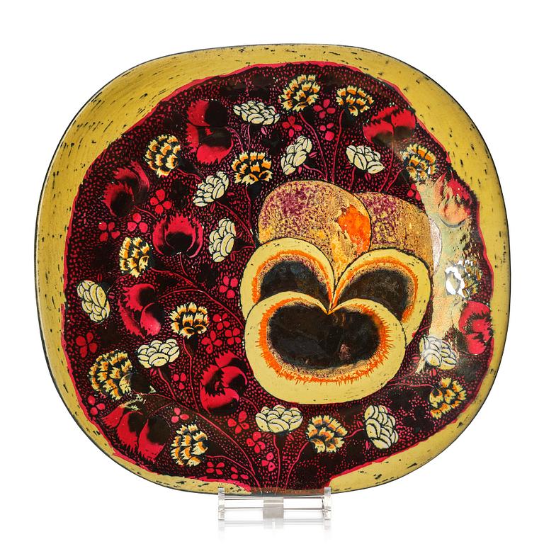 Birger Kaipiainen, a stoneware dish, Arabia, Finland.
