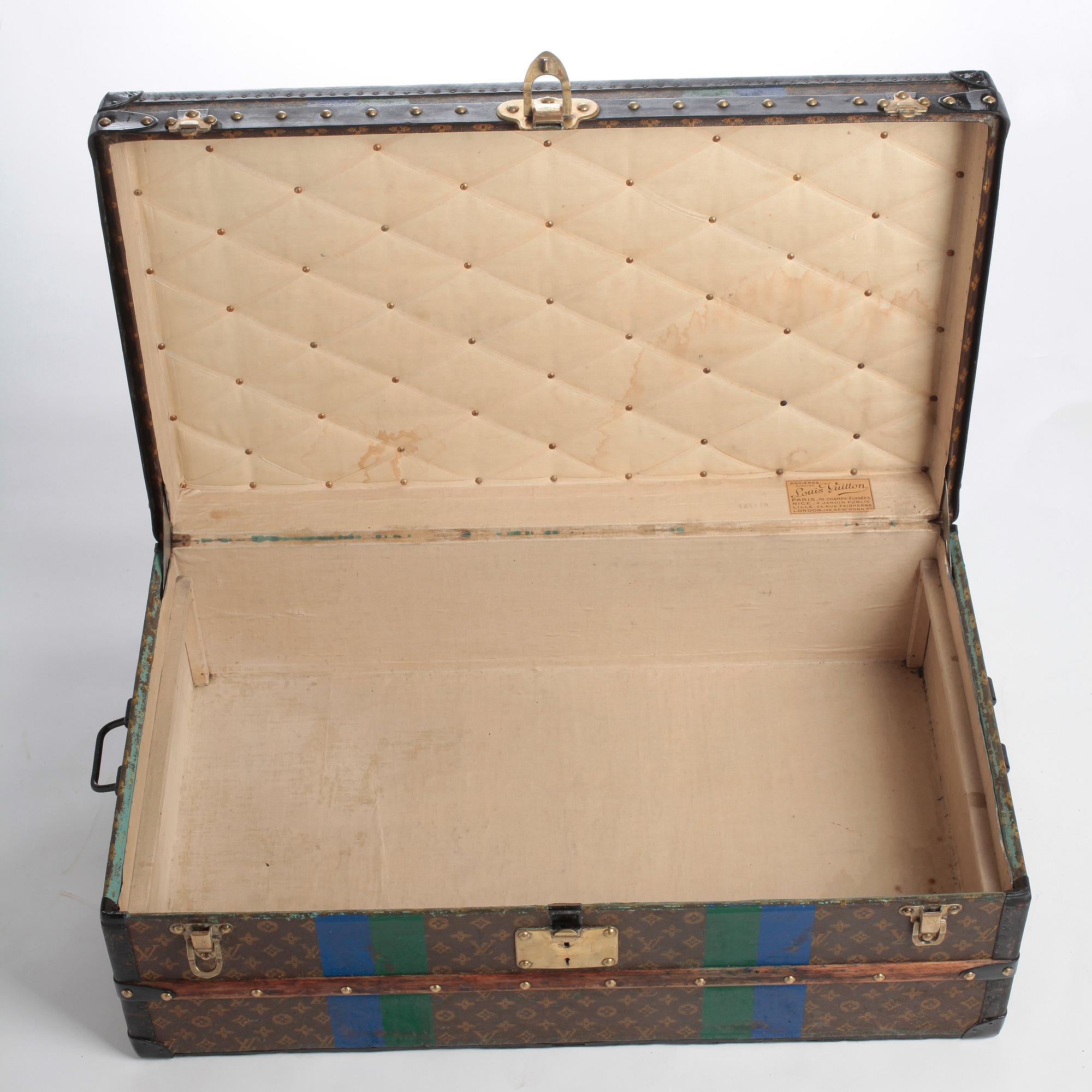 LOUIS VUITTON, a Monogram canvas trunk, early 20th century.