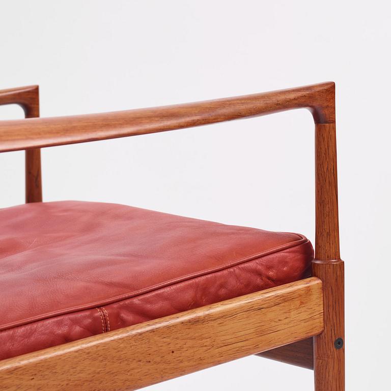 Ib Kofod-Larsen, a pair of rosewood "Samsö" armchairs, Olof Persons Fåtöljindustri (OPE), Jönköping, 1960s.