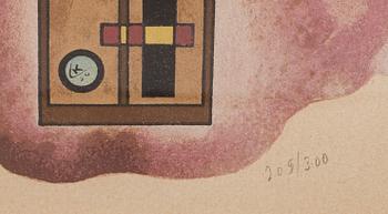 WASSILY KANDINSKY, färglitografi, sign i trycket, numrerad 205/300.