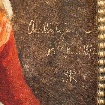 PEDER SEVERIN KRÖYER, oil on relined canvas, signed SK and dated 1872.