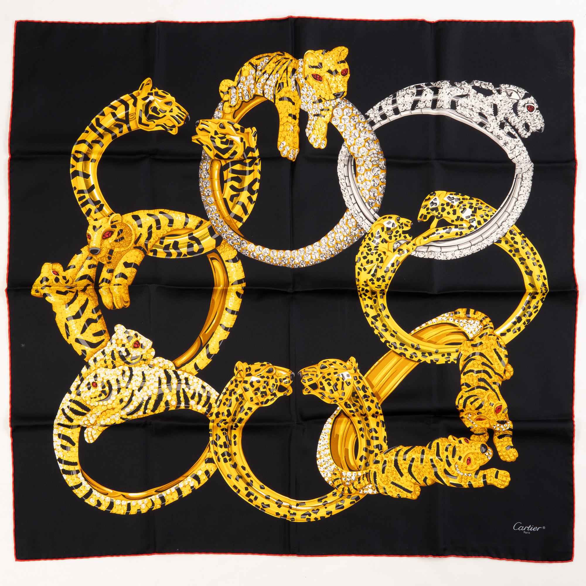 Cartier, scarf.
