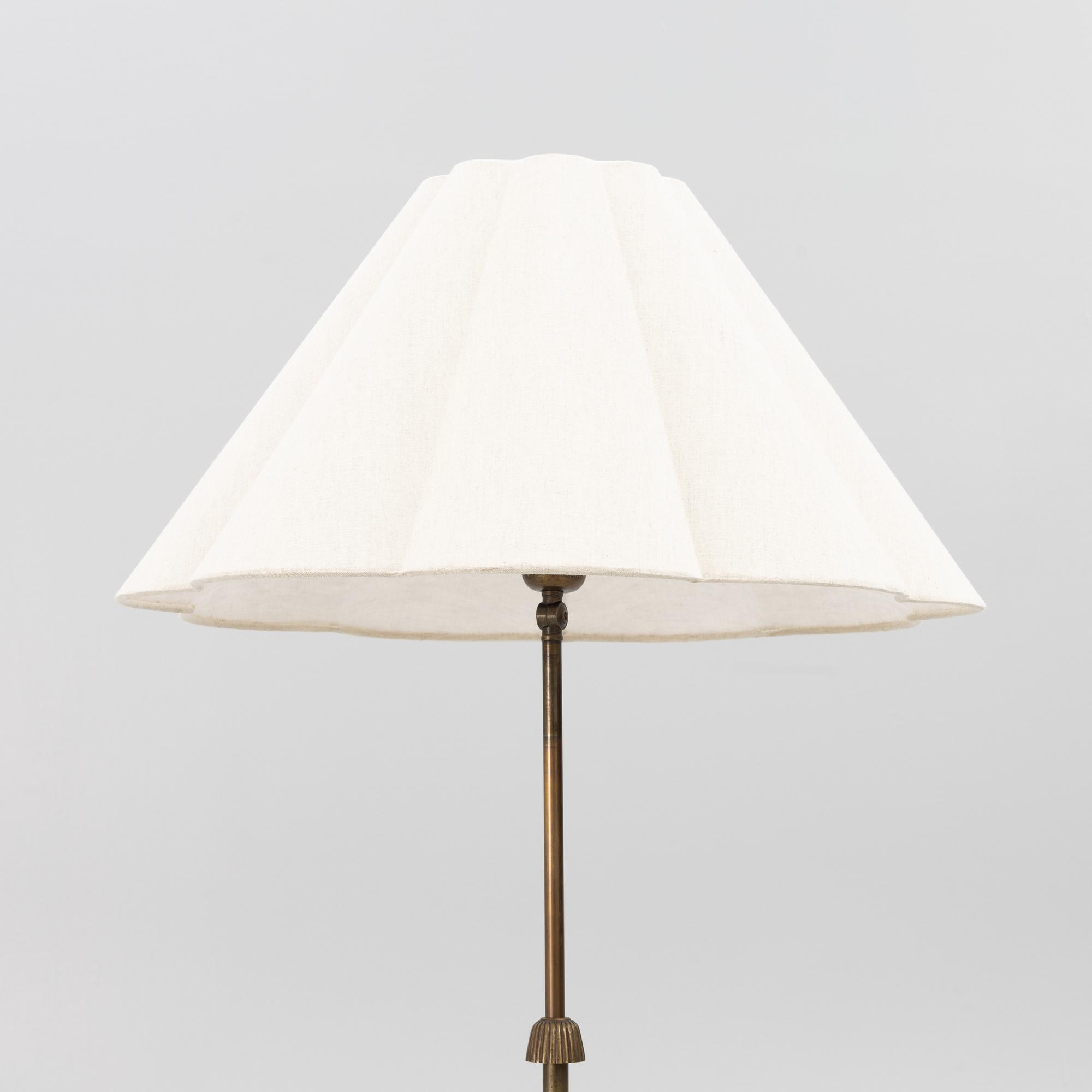 Erik Tidstrand, floor lamp, model "29582", Nordiska Kompaniet 1930s-40s.