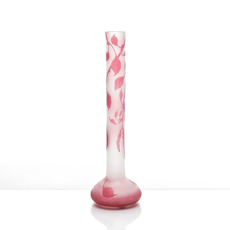 KARL LINDBERG, vas, glas, kosta, signerad.