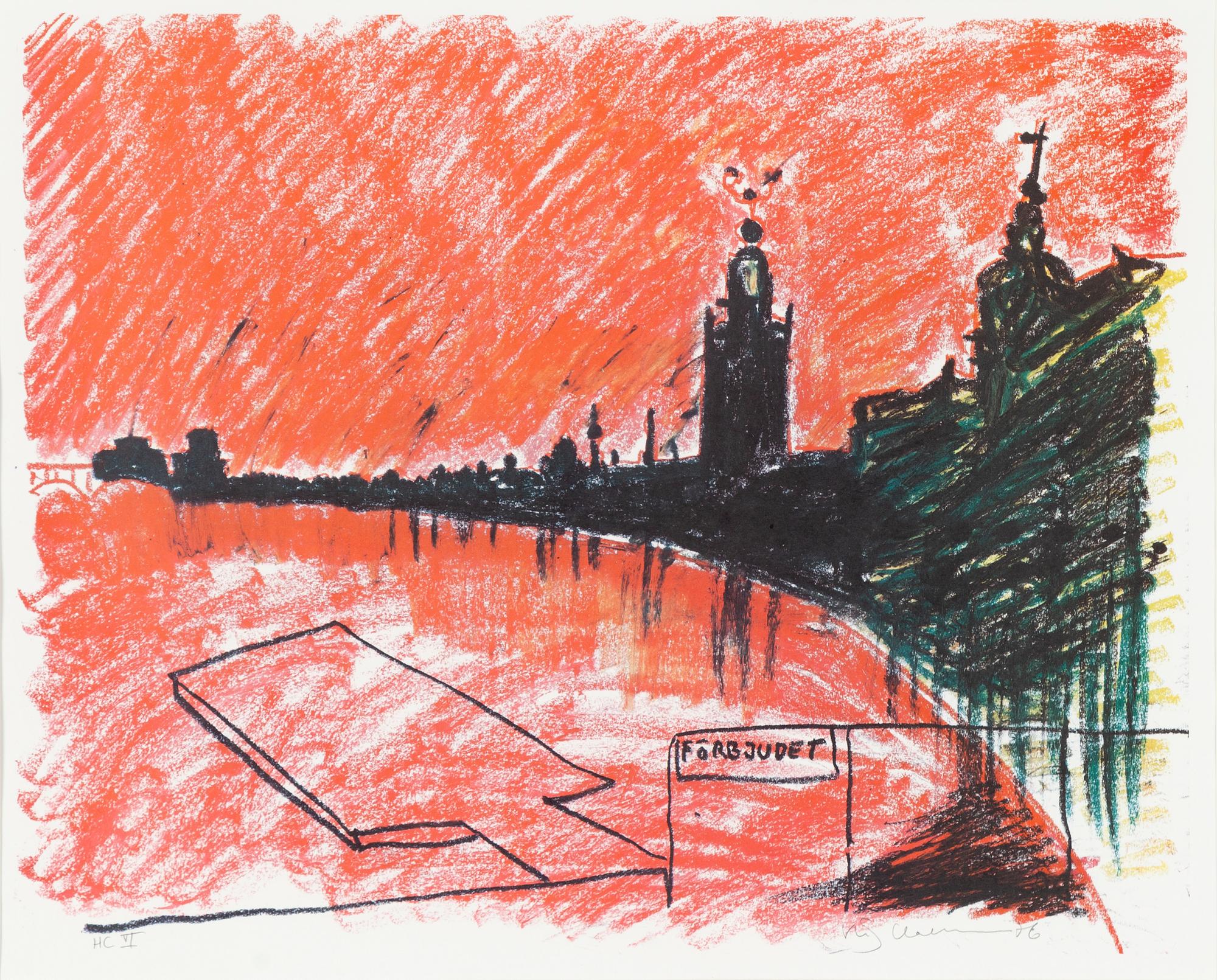 Slas (Stig Claesson), Twilight over Stockholm.