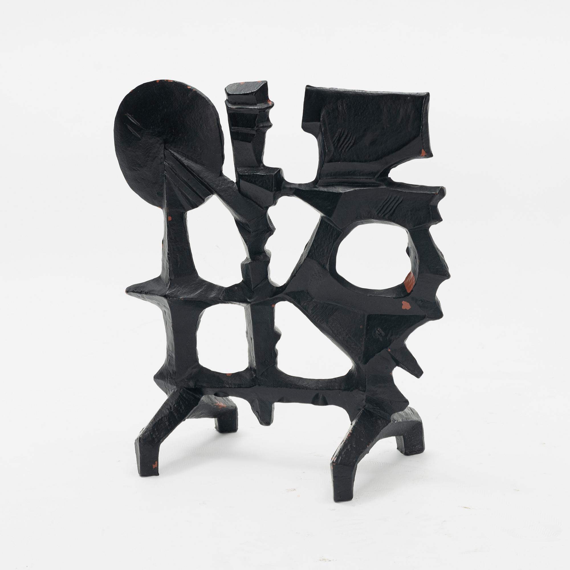 Olle Hermansson, an andiron, 1960s.