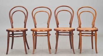 STOLAR, 4 st, Thonet, 1900-talets första hälft.