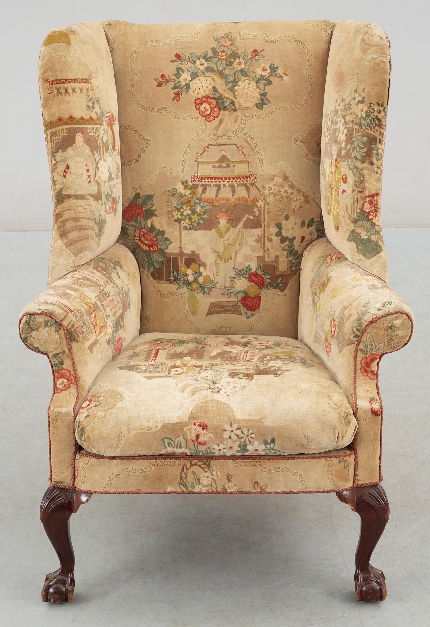 FÅTÖLJ, senbarockstil, 1900-tal.
