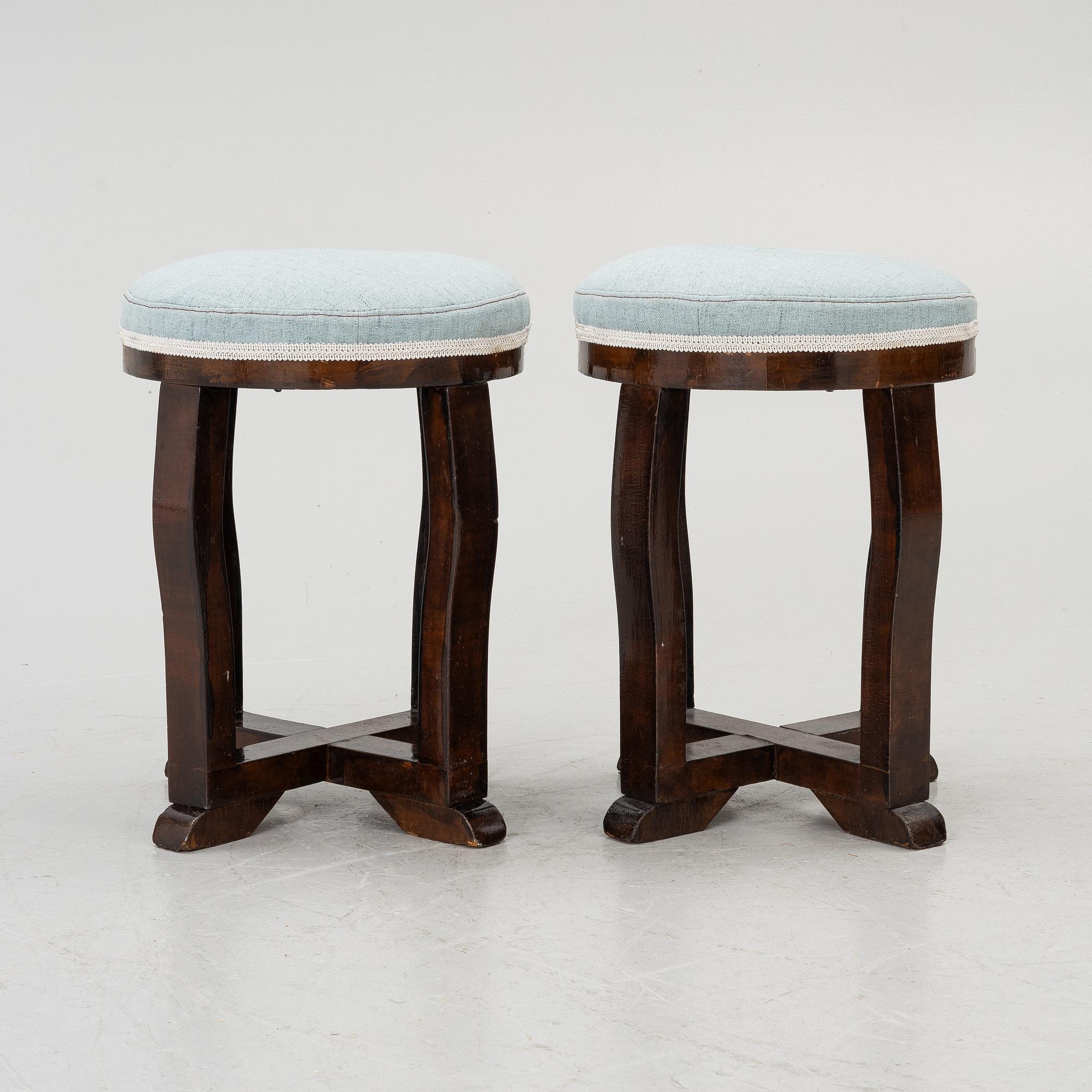 Pallar, ett par, Art Deco 1900-talets första hälft.