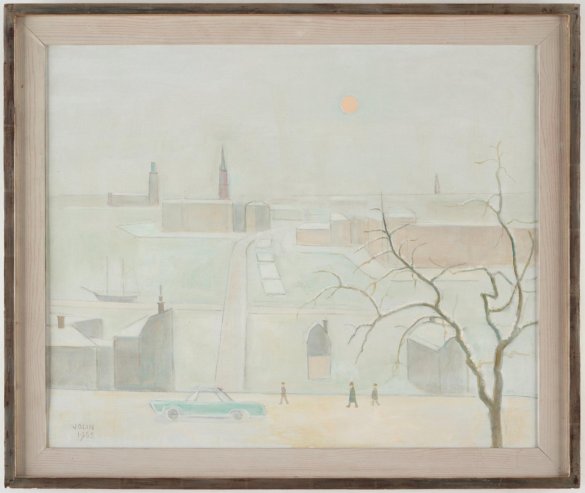 Einar Jolin, Vintervy över Stockholm.