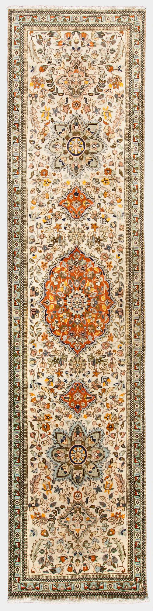 Gallerimatta, Täbriz, ca 318 x 77 cm.