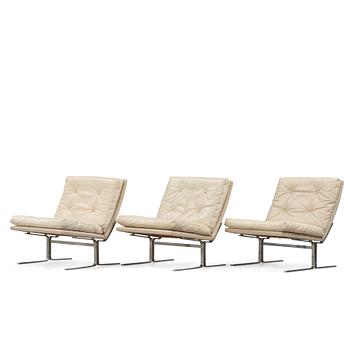 52. Poul Nørreklit, a set of 3 easy chairs / modular sofa, Selectform, Denmark 1960's.