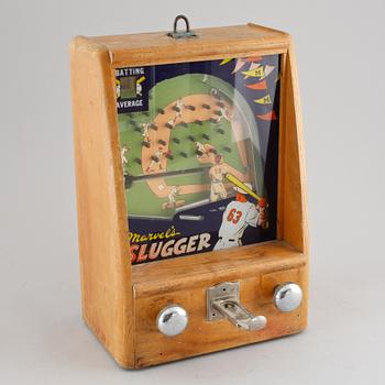 A counter game, model Slugger, produced by Marvel Manufacturing Co. in the mid 20th century.