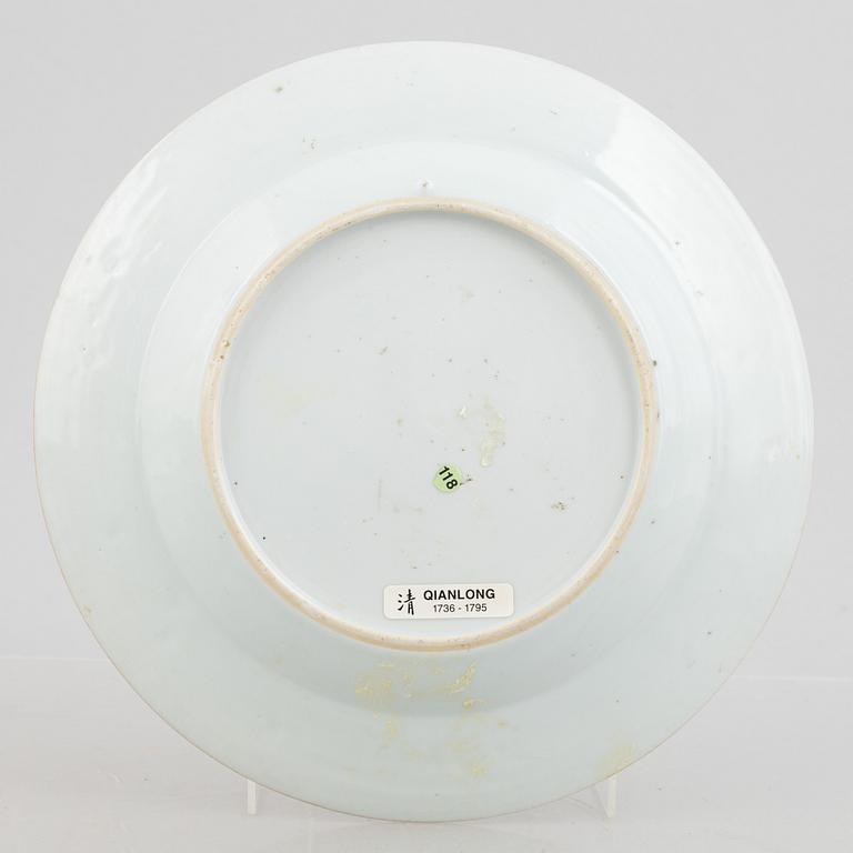 Tallrik, porslin, Kina, Qingdynastin, Yongzheng (1722-35).