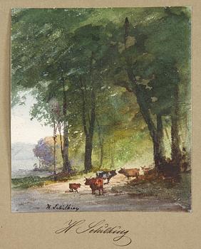 Heinrich Schilking · HEINRICH SCHILKING, tillskriven, akvarell, sign.