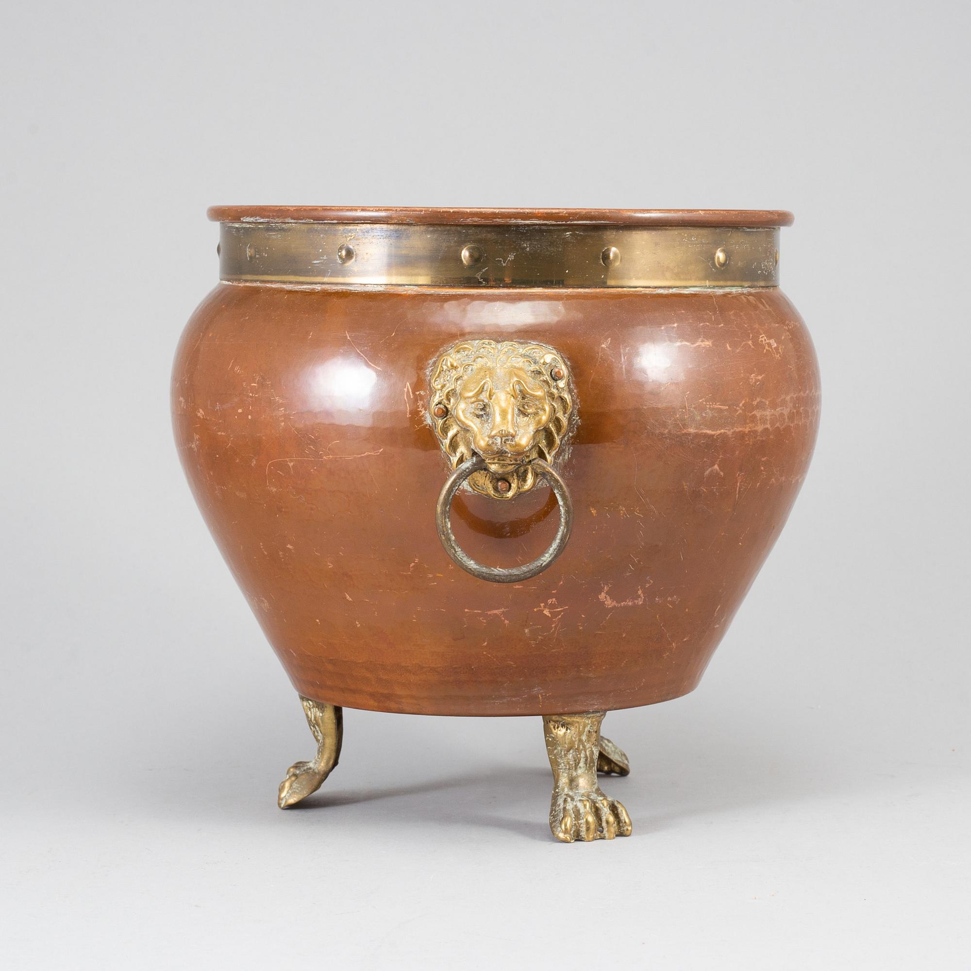CHAMPAGNEKYLARE, mässing och koppar, 1800-tal.