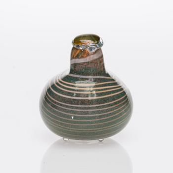 FIGURINER, 2 st, glas, signerade O.Toikka Nuutajärvi.