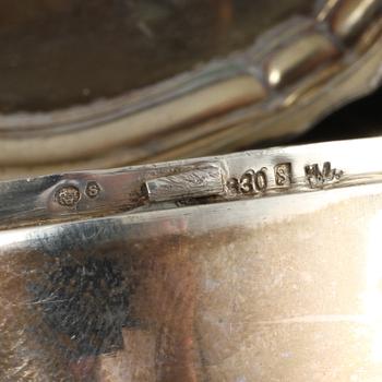 DOSOR, 7 st, silver, 1800-tal respektive 1900-tal. Vikt 325 g.