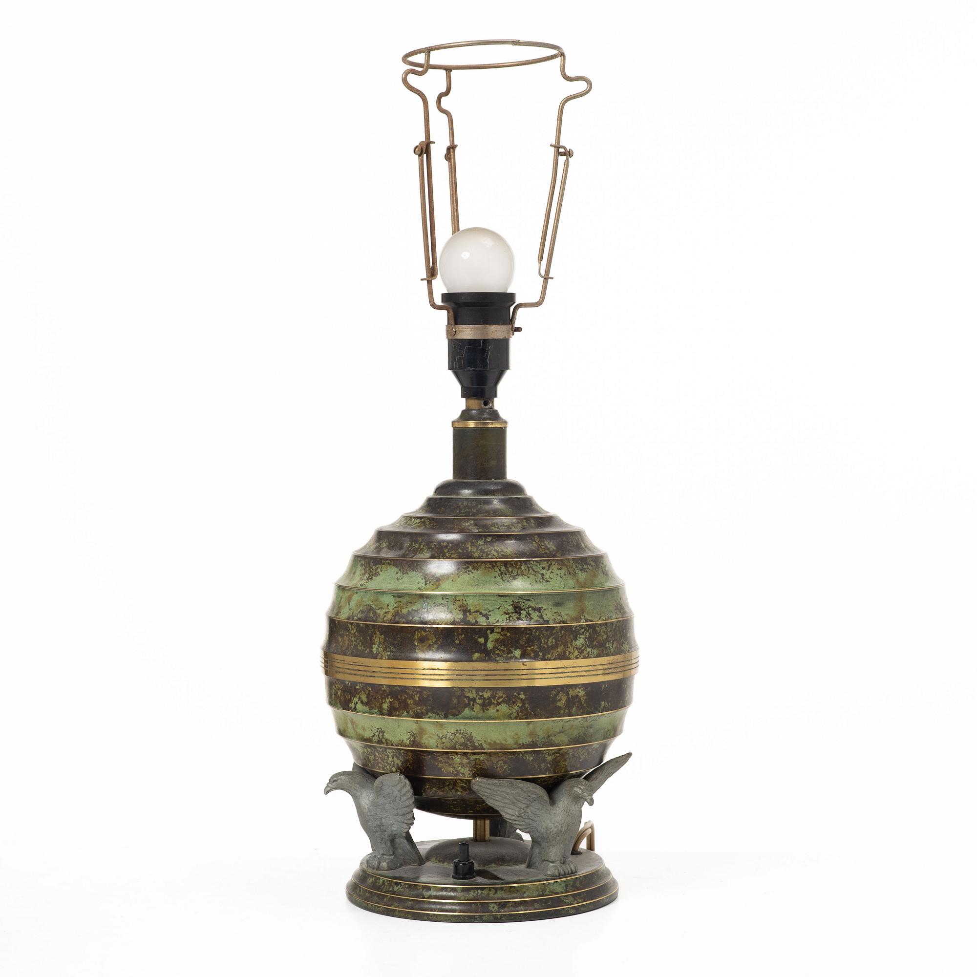 An Art Deco table lamp, 1920s/30s.