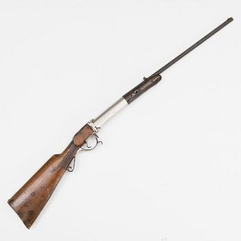 A German Oscar Will "Bugelspanner" air rifle, first half of 20th Century.