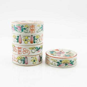 Stackable cups 5 dl China 19th century porcelain.