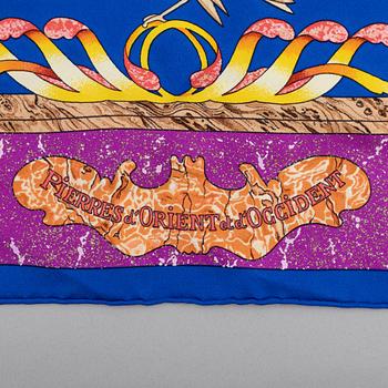 Hermès, a 'Pierres d'Orient et d'Occident' silk scarf.