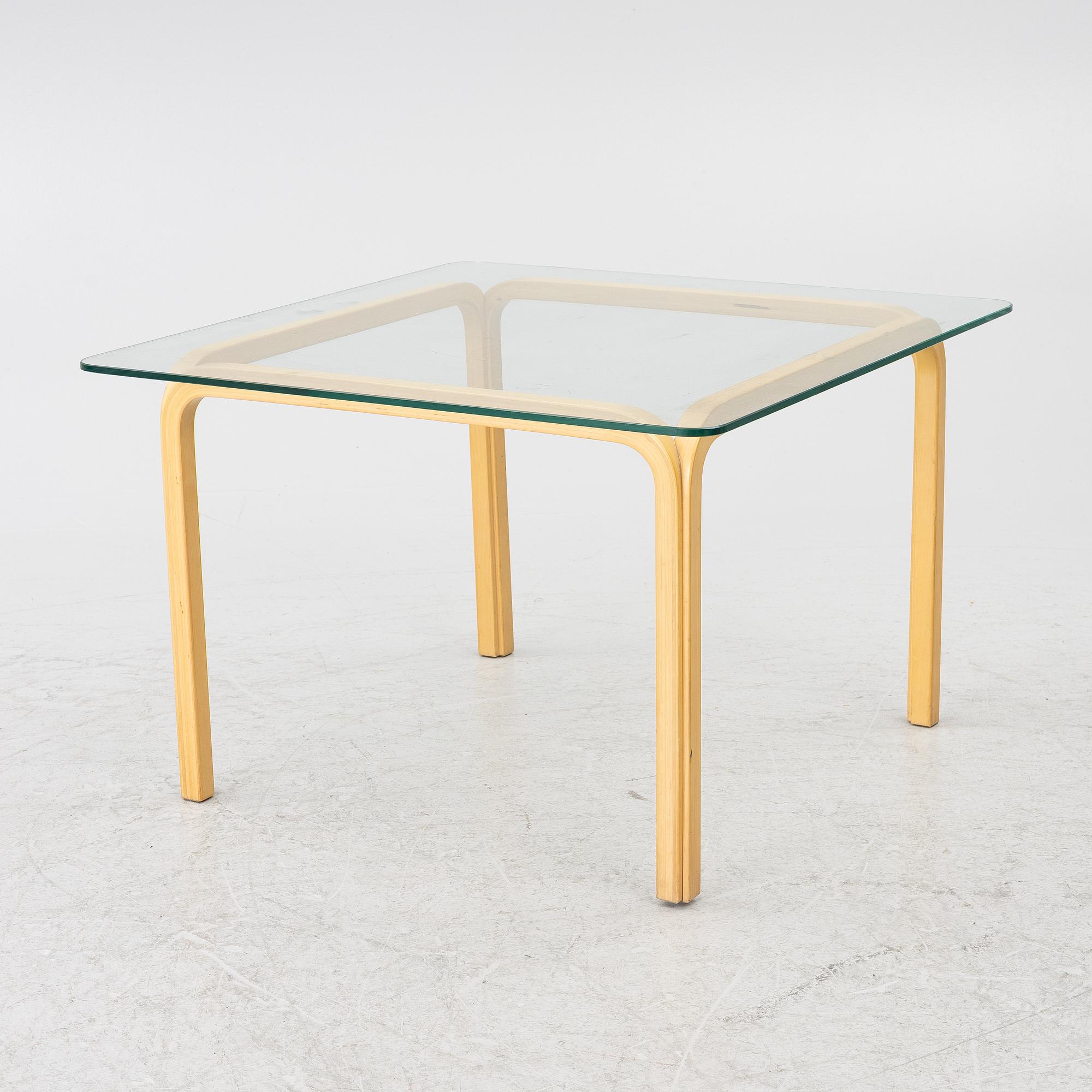 Alvar Aalto, a coffee table, model Y805, Artek, second half of the 20th Century.