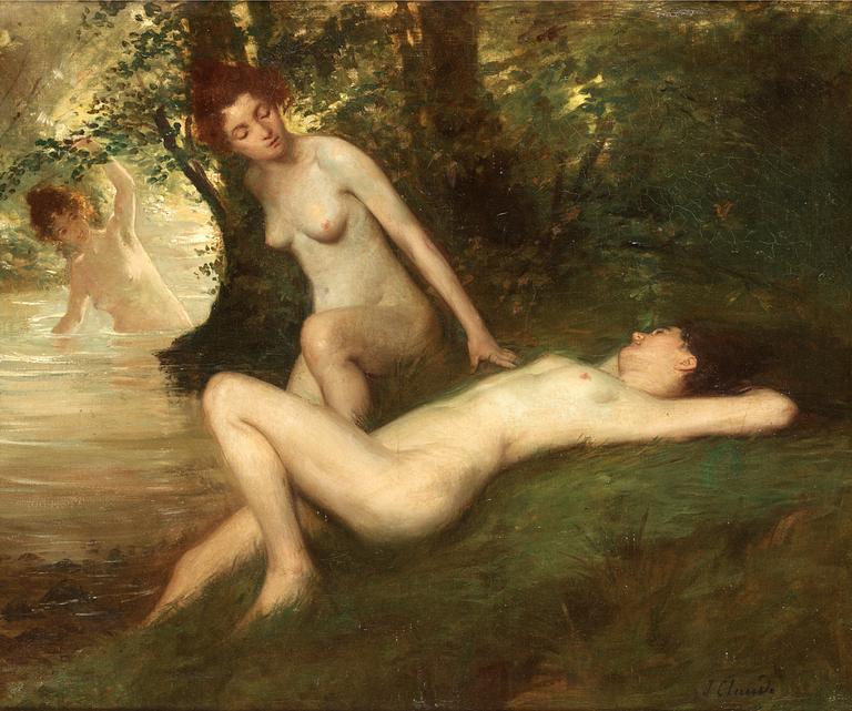 Jean Maxime Claude, Bathing nymphs.
