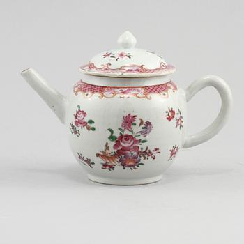 TEKANNA, porslin, Kina, 1700-tal.