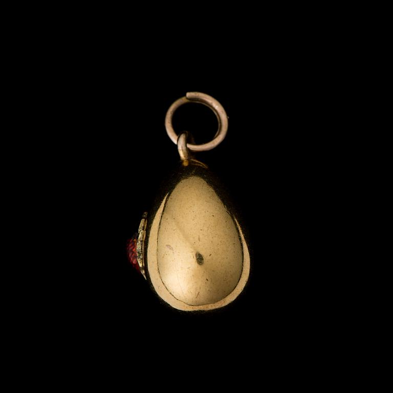 RIIPUS, 14K kultaa, emalia. Venäjä, n. 1900.