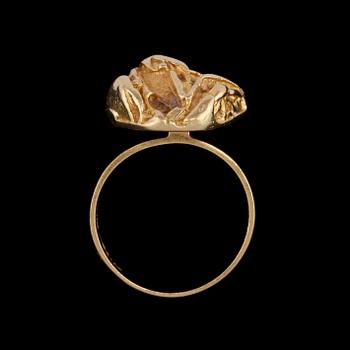 RING, 18k guld, Björn Weckström, Lapponia, Finland. Vikt 8 g.