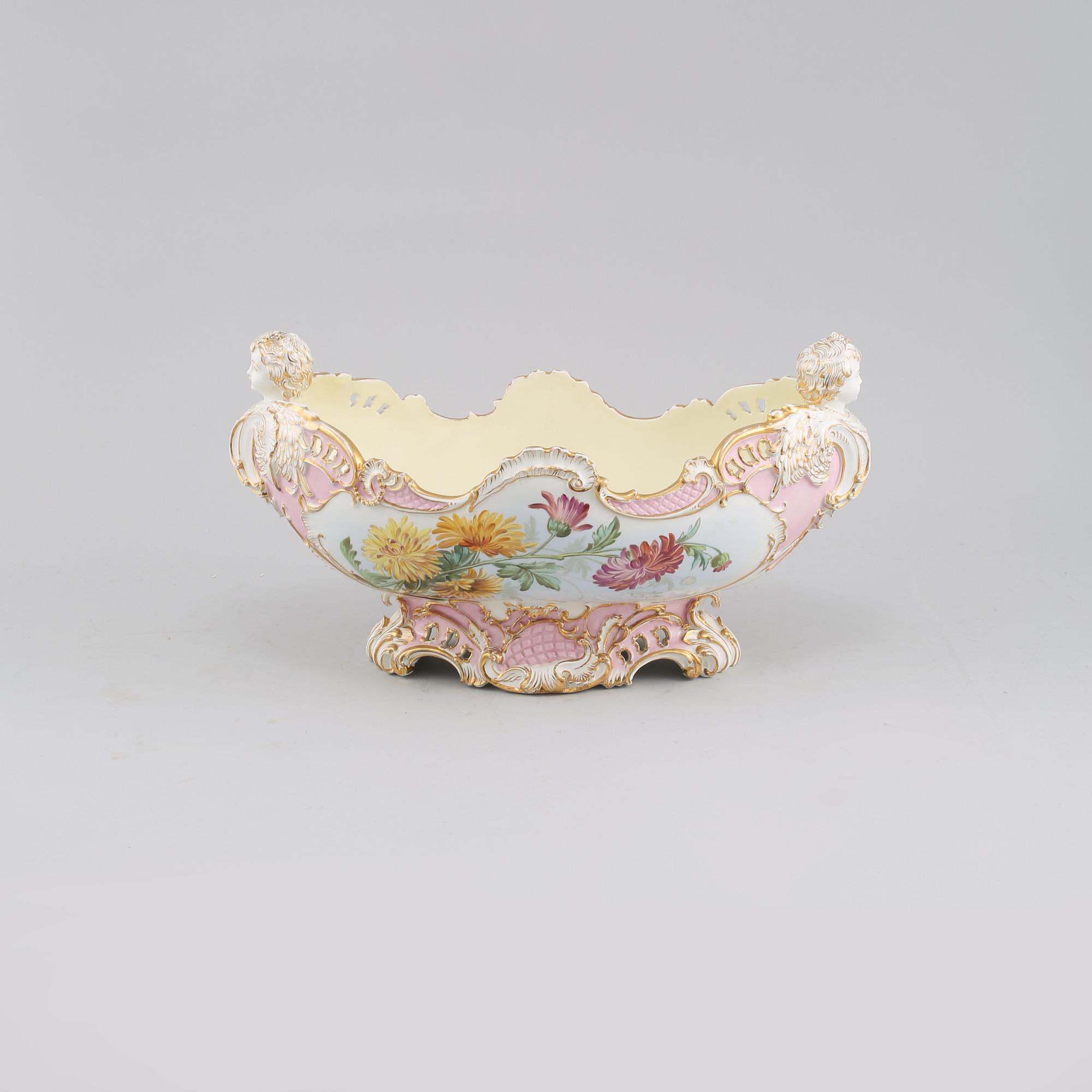 JARDINIERE, flintgods, Gustafsberg, 1800-talets slut.