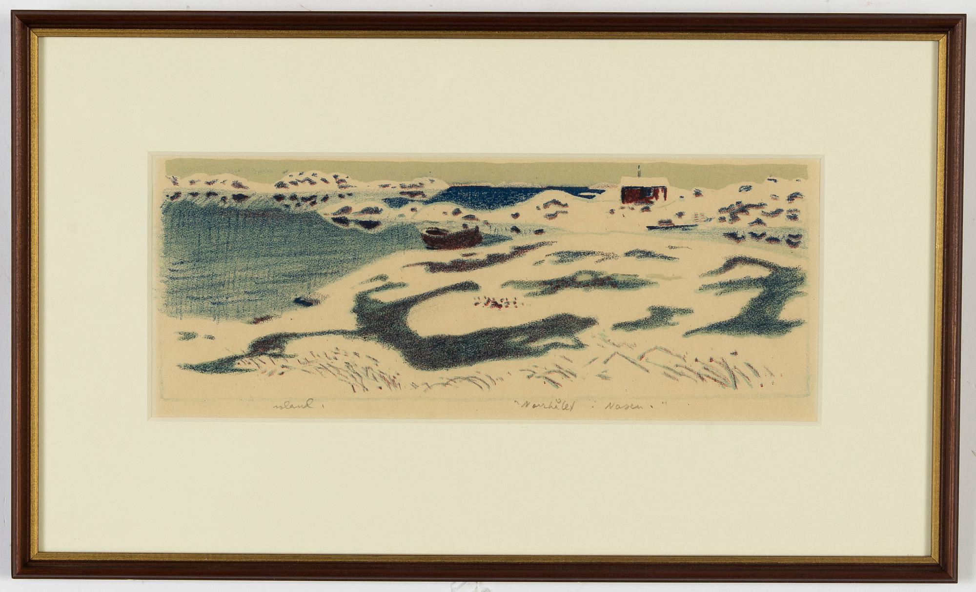 Roland Svensson, 4 litografier, signerade och en numrerad 36/100.