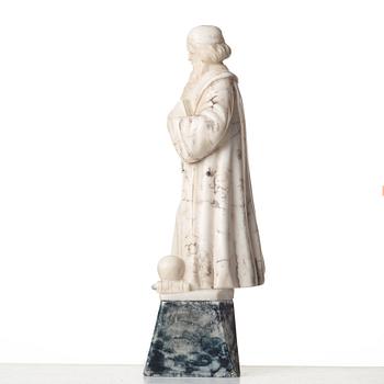 OKÄND KONSTNÄR 1800/1900-TAL , skulptur, alabaster, osignerad, höjd 51,5 cm.
