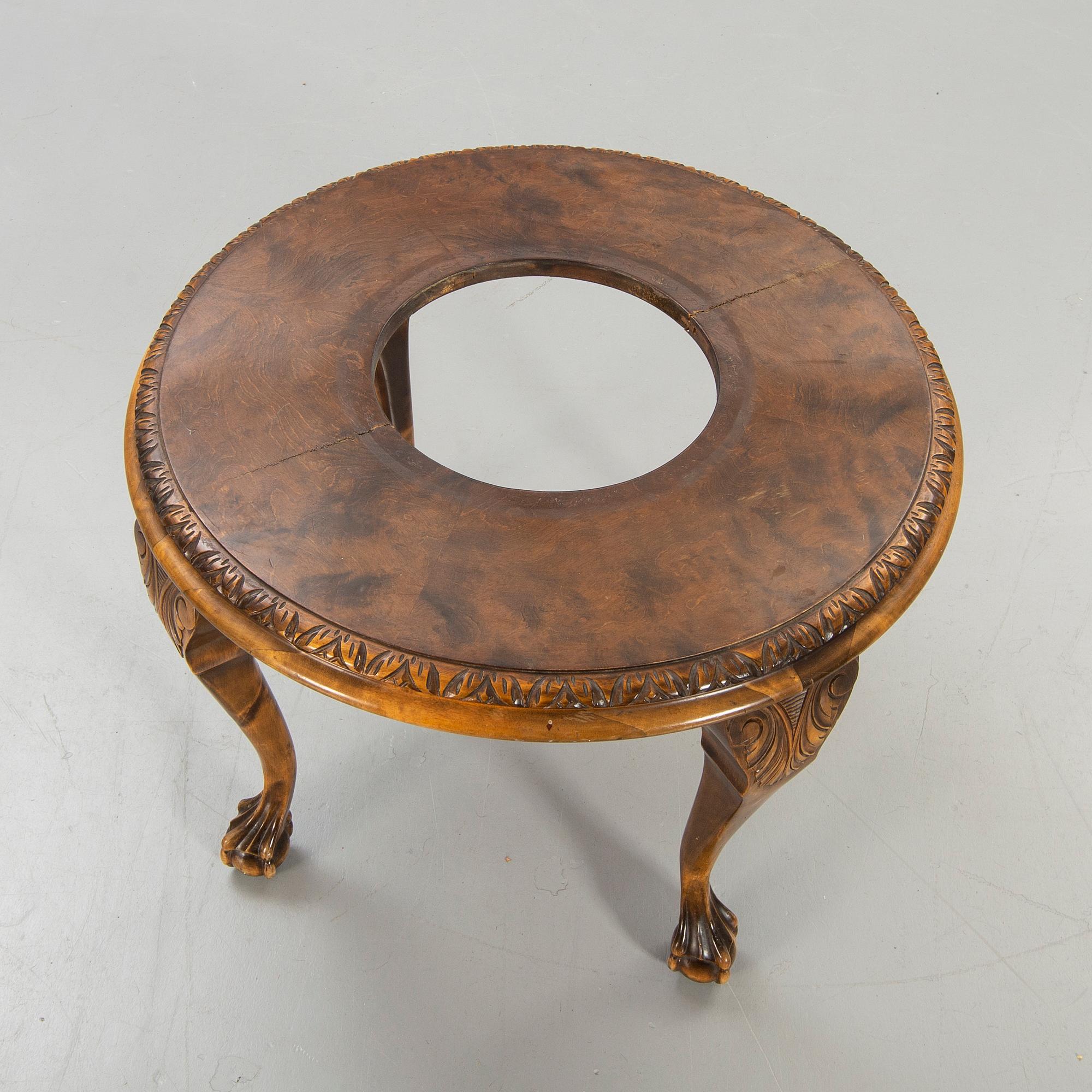 Armchairs, "Club armchair", table, first half of the 20th century.