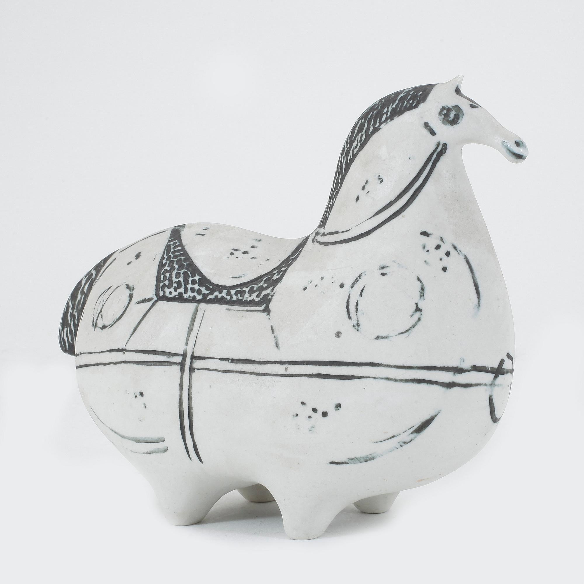FIGURIN, stengods, "Springare", Stig Lindberg, Gustavsbergs Studio. Tillverkad mellan åren 1952-1972.