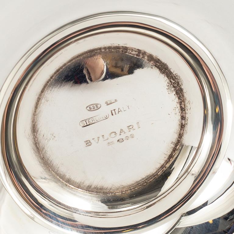 BULGARI, a sterling silver caviar bowl, Italy.