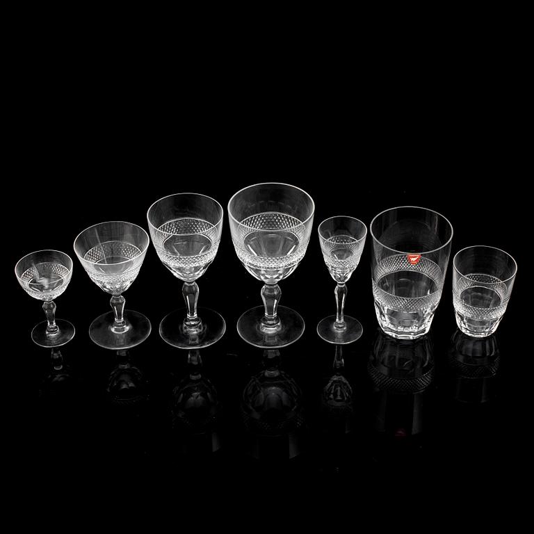 SERVIS, glas, 43 delar, "Rio", Orrefors, 1900-talets andra hälft.
