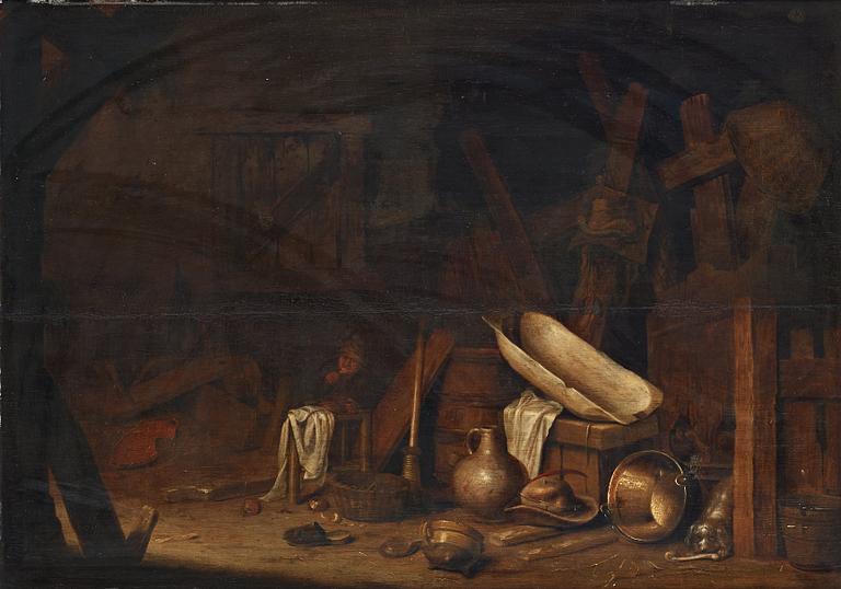 PIETER JACOBSZ. DUYFHUYSEN, attributed to. Unsigned.  Reinforced panel 59 x 83 cm.