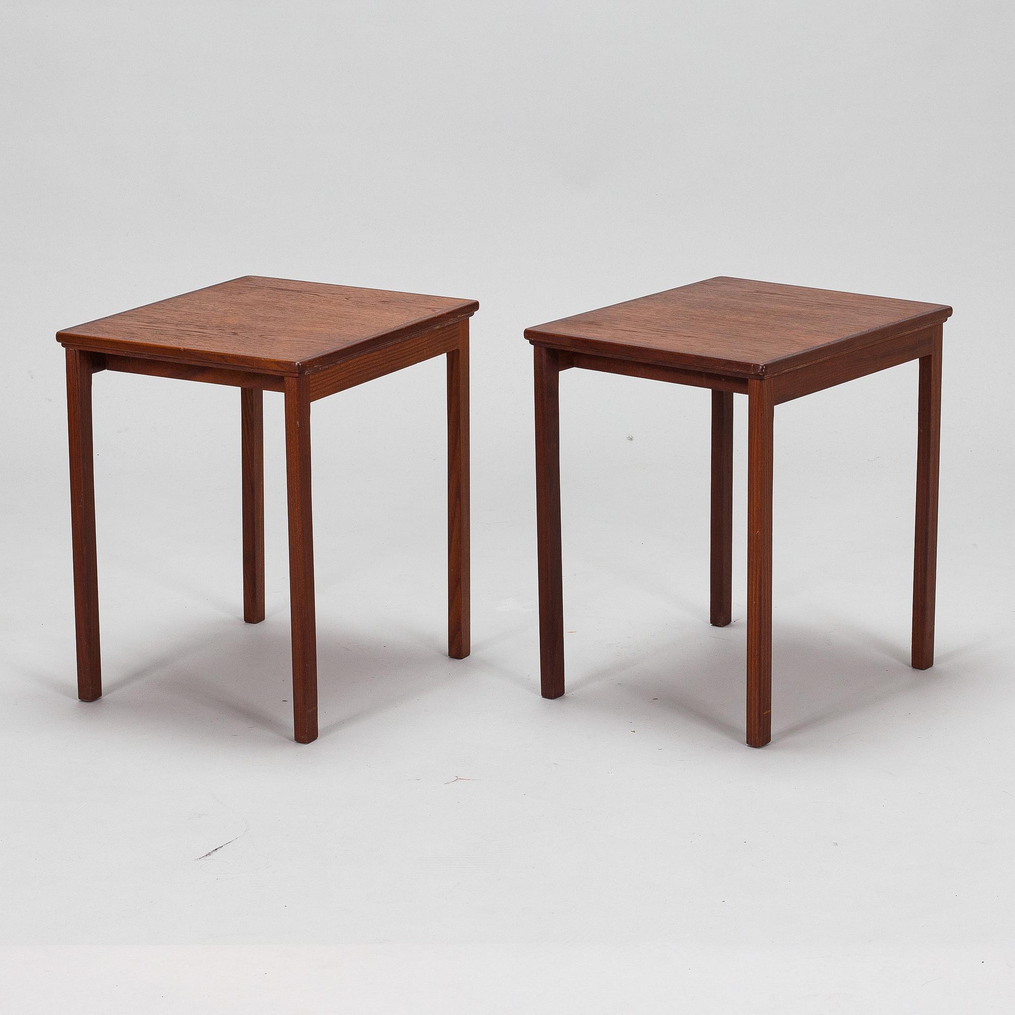 Three part serial table, 1960s.