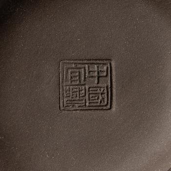 Tekannor, fem stycken, yixing, Kina, 1980/-90-tal.