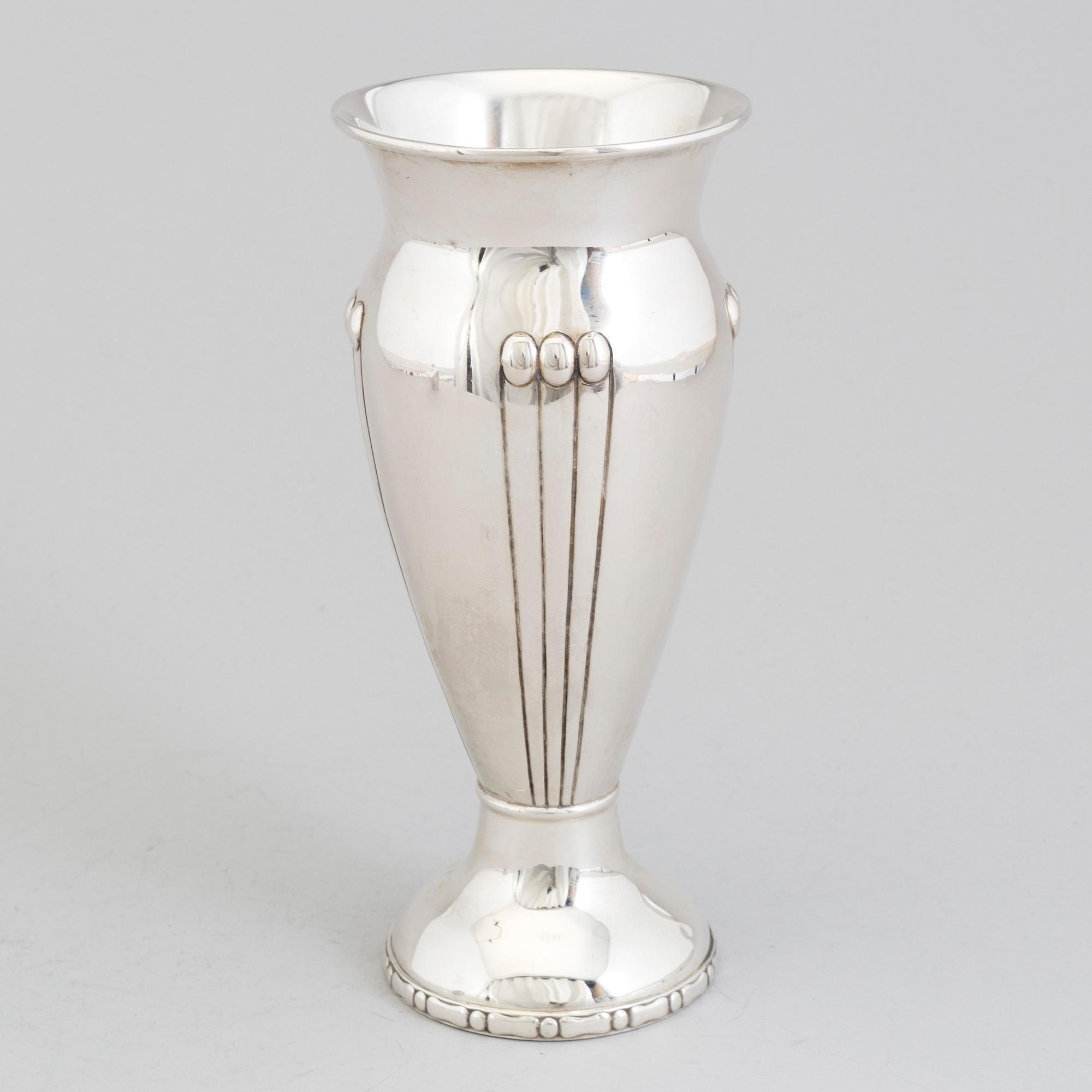 DANSK FORMGIVARE, vas, silver, jugend, Köpenhamn, 1914.