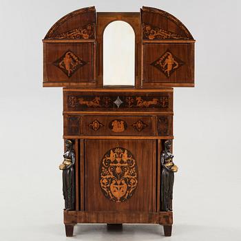 A presumably Austrian Empire early 19th century writing commode.