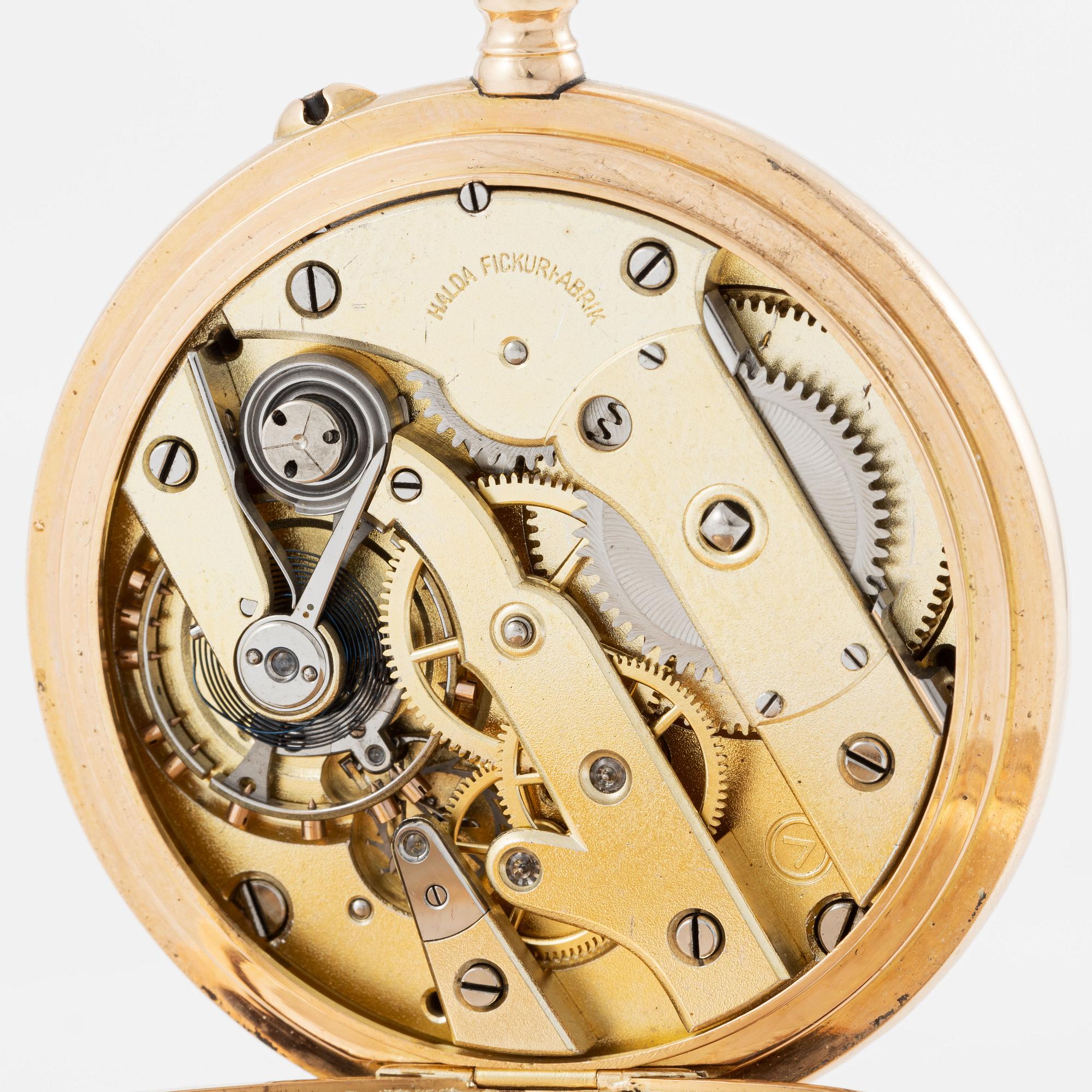 Halda, pocket watch, 50 mm.