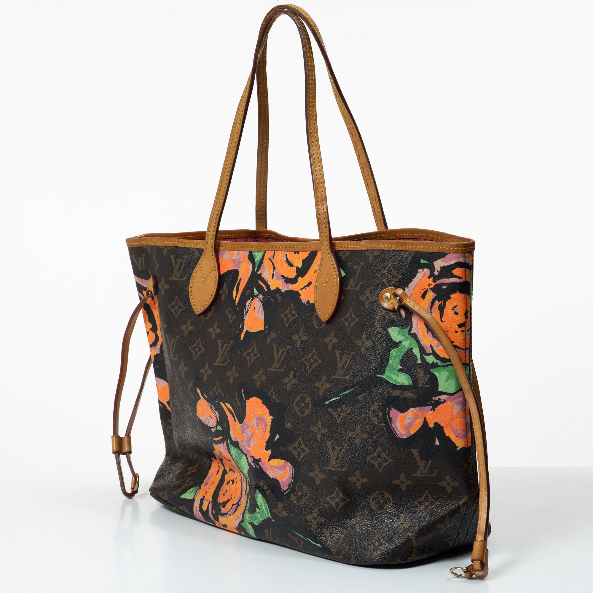 Stephen Sprouse for Louis Vuitton, 'Neverfull Roses' bag, 2009.