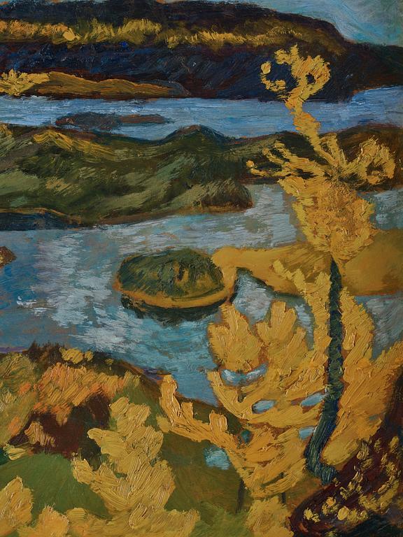 Helmer Osslund, "Höst vid Ångermanälven" (Autumn by the Ångerman).