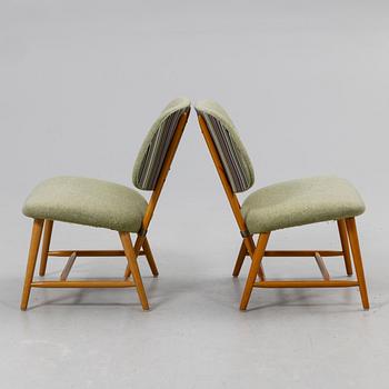 Alf Svensson, Armchairs, a pair, TeVe, Bra Bohag. Studio Ljung's industries, Malmö, 1950s.