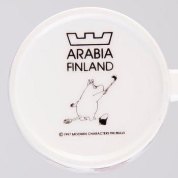 MUUMIMUKI, posliinia, "Joulutervehdys", Moomin Characters, Arabia 1997-2002.